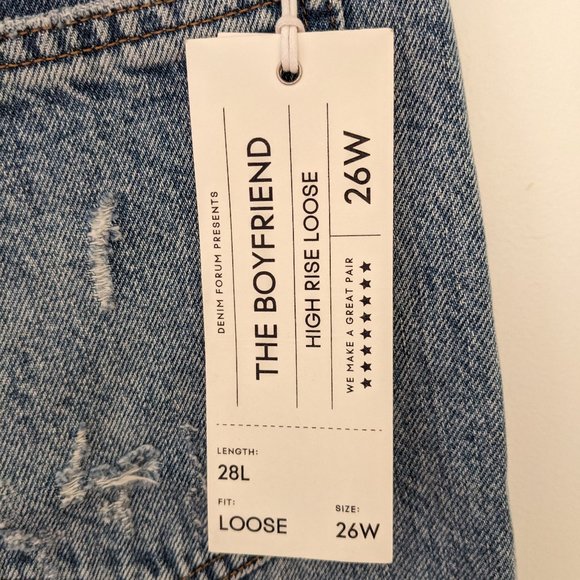 Aritzia Denim Forum Boyfriend Jeans (with tags) - Picture 3 of 5
